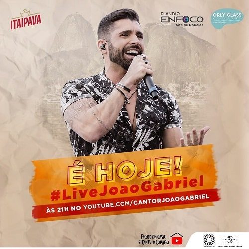 AO VIVO - Assista agora a live com o cantor João Gabriel