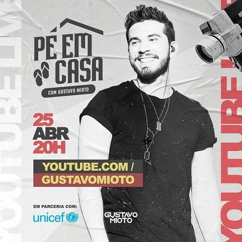 AO VIVO - assista agora a live com o cantor Gustavo Mioto