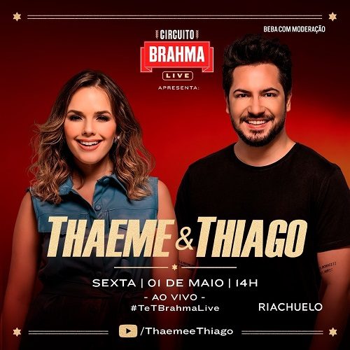 AO VIVO assista agora a live com a dupla Thaeme e Thiago, 01